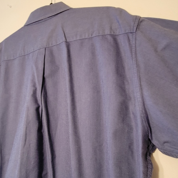 Old Navy Size Large Mens Button Up Dress Shirt Light Blue - Picture 12 of 13